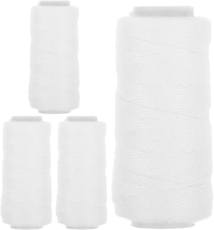 Ontharingsdraad - Katoenen draad - Gezicht ontharen - Traditionele methode - 4 klosjes - Wit