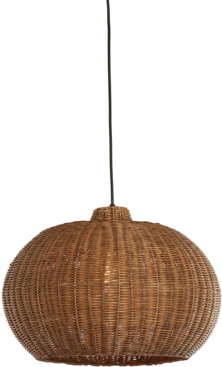 Hanglamp - bruin - Melzor - rotan - Ø 45cm - E27 - 2994183 - Light & Living