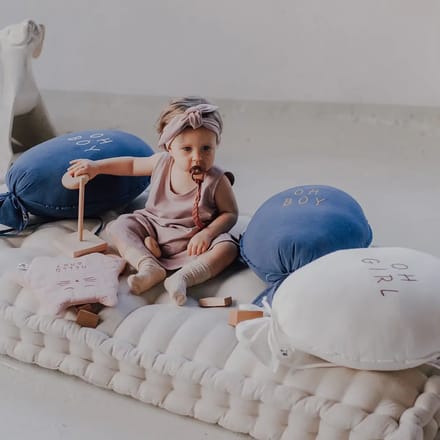 Persoonlijk kussen ballon petrol Malomi Kids