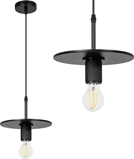 TooLight Zwarte hanglamp - modern design - krasbestendig - eenvoudig te monteren - 210x210x200 mm