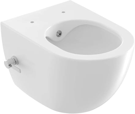 Ravak Chrome - Hangend toilet met bidetdouche, RimOff, wit X01912