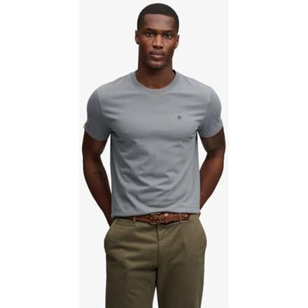 Superdry Sd &amp; co Logo Geborduurde T-shirt Grey Grootte: M