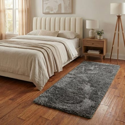 NATURL. Wasbare loper - Blaze Grijs - 80x250cm