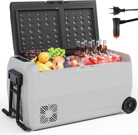 Compressor Koelbox - Elektrische Vriezer - Mobiel Gebruik - Twee Zones - 32L - Zwart