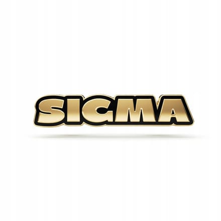 Gouden SIGMA-pin - 14K Vergold hard email | Stijlvol accessoire