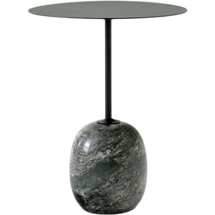 &Tradition - Lato Bijzettafel - Ø40 cm - Deep Green & Verde Alpi Marble - groen