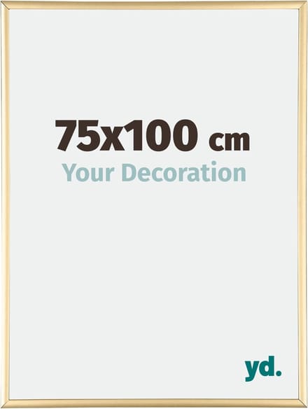 Your Decoration - Fotolijst 75x100 cm - Aluminium - Goud - Kent