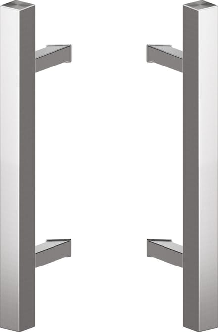 Deurgreep set RVS - 80cm - 45º - 40x40mm - T model