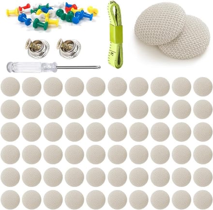 Dakhemel Reparatie Set Beige - 65 Stuks Klinknagels voor Auto Interieur