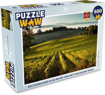Puzzel Toscane - Landschap - Wijn - Legpuzzel - Puzzel 500 stukjes