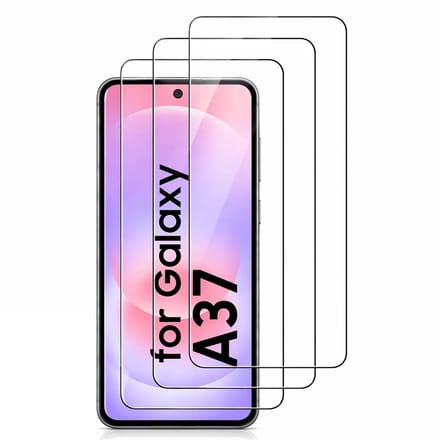 Screenprotector Gehard 9H Geschikt voor Samsung Galaxy A37 – Anti-kras - 3-Pack Tempered Glas