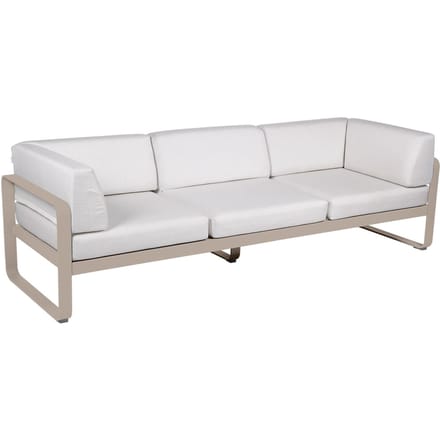 Fermob BELLEVIE club sofa 3 zits - 14 muskaat - 81 witgrijs