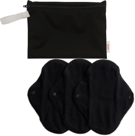 ImseVimse Inlegkruisjes zwart (3 stuks) incl wasbaar tasje