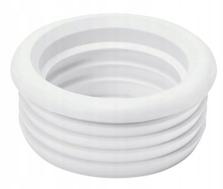Tycner Serie - Rubberen Reductiepakking - 50/40mm - Witte Kleur - Hittebestendig
