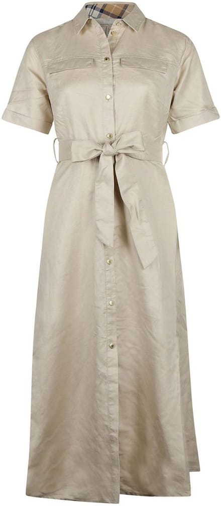 Barbour Lange Jurk Margaret Ecru