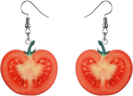 Fako Bijoux® - Oorbellen - Groente & Fruit - Tomaat