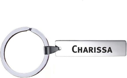 Sleutelhanger Met Naam - Charissa - RVS