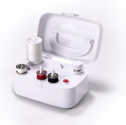 Singer portables Bobbywinder Naaigarenopwinder Wit