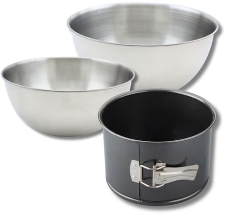 Bakkersset 1 panettonevorm 18 cm, 2 mengkommen, 1 spatel Zenker