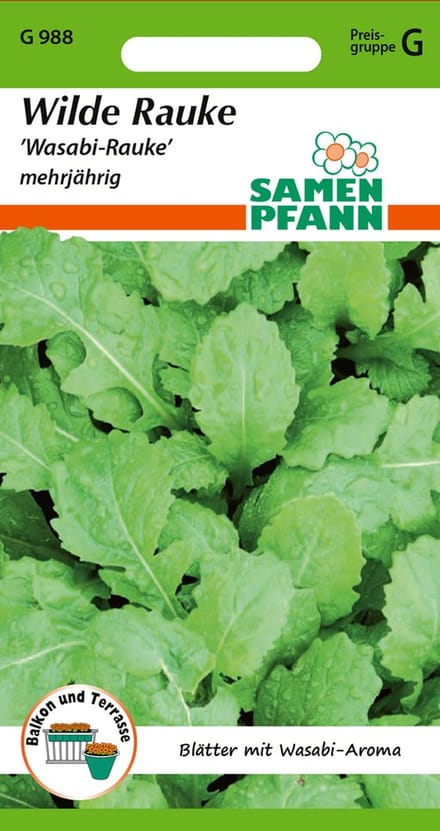Wilde rucola, wasabi - kruidenzaden, specerijenrucolazaden, zaden