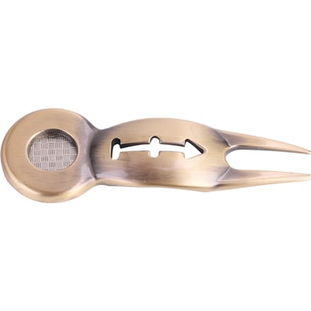 Multifunctioneel Aluminiumlegering Golf Divot Tool Groen Gazon Reparatie Vork Bal Marker gray