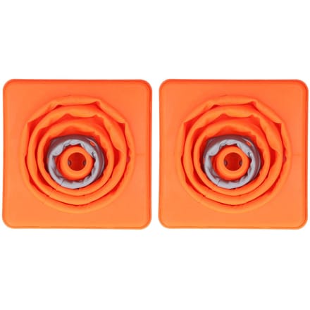 2 Stuks Verkeersveiligheidskegels Opvouwbare Multifunctionele Pop-up Kegel met Reflecterende Kraag Oranje 30cm voor red