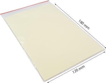 200 stuks - Gripzakjes transparant 120 x 180 mm