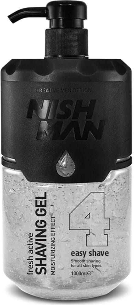 Nishman Easy Shave Scheergel 1000 ml - Glad Scheren zonder Irritatie - Barber Kwaliteit