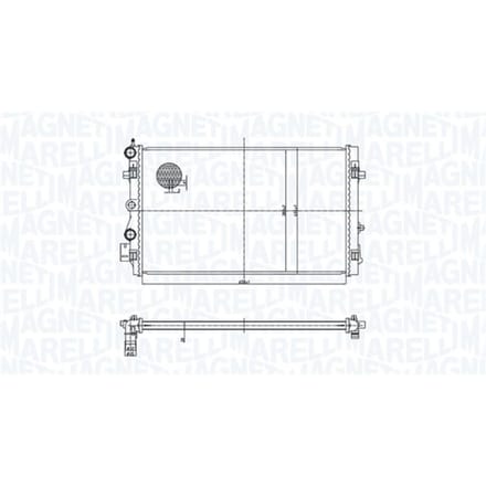 Radiator, motorkoeling MAGNETI MARELLI 350213167900