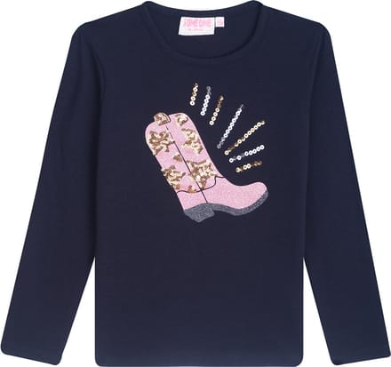 Someone DAPHNE-SG-03-E Meisjes T-shirt - NAVY