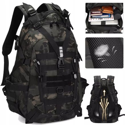 Tactische Rugzak 30L - 900D Nylon Waterdicht - Laptopvak - Reflecterend - Dames Heren