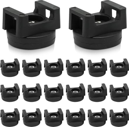 Magnetische Kabel Zip Tie Mounts - 20 Stuks Zwarte Draad Organisatie Clips