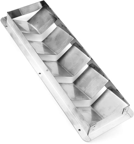 Allecto - Stainless Steel Marine Ventilatie Grille - Robuust en Duurzaam voor Schepen