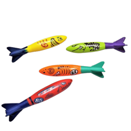 Kinder Onderwater Duiktorpedo's Voor Zwembadspel - 4 stuks