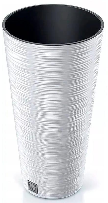 Prosperplast 15l Furu Collection 30x30x57.5 Cm Bloempot Zilver