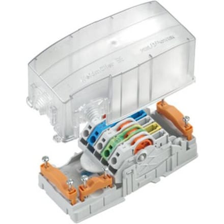 Weidmüller 1111910000 POWERTERMINAL GK Verdeeldoos Flexibel: 2.5-6 mm² Massief: 1.5-6 mm² 1 stuk(s) Transparant Box
