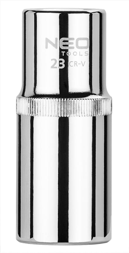 NEO - Lange Zeskantige Dopsleutel - 1/2" - 23 mm - Superlock