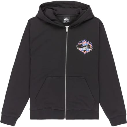 Quiksilver Graphic Sweatshirt Met Rits Zwart 16 Years Jongens