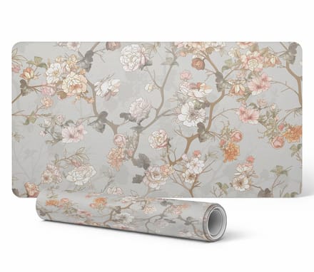 Antislip gamingmuismat met bloemenmotief 120x60 cm