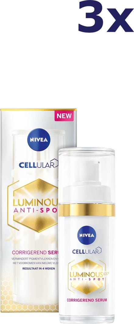 NIVEA - Luminous630 Corrigerend Serum - 3 x 30 ml - Voordeelverpakking