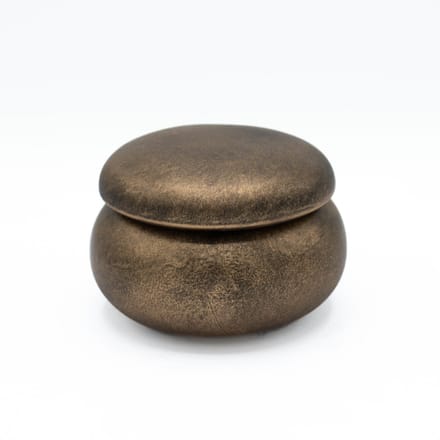 Mini urn - potje - met deksel - 50 ml - antiek goud