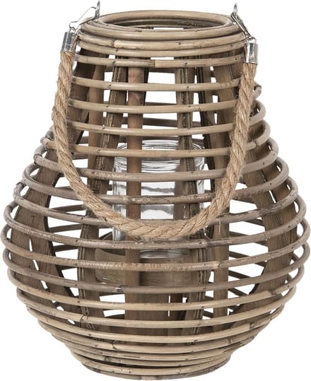 Clayre & Eef Windlicht Ø 26x28 cm Bruin Hout