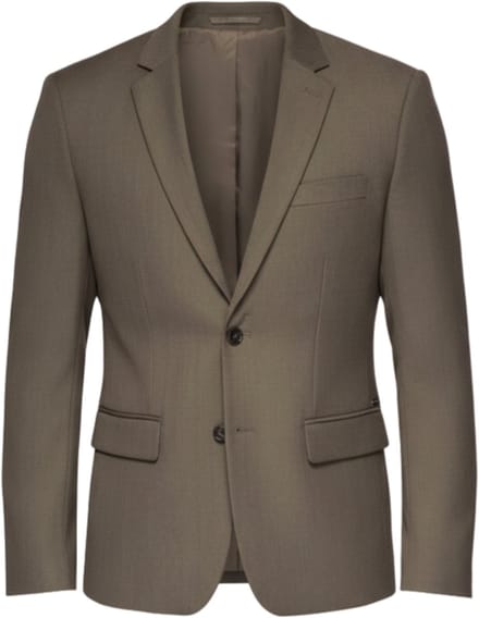 OMBRE Blazer - Slim Fit - Lange Mouw - Knopen Olijf S