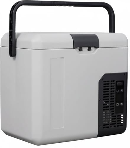 AHD® Koelbox Elektrisch - Compressor Koelbox - Camping Koelkast - Camping Koelkast Electrisch - Grijs - 48cm x 33cm x 42cm