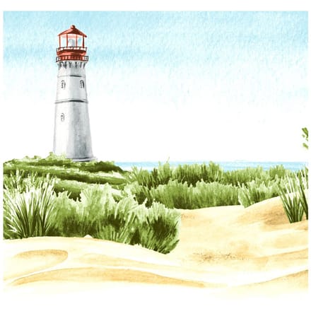 Servet "Beach Lighthouse"