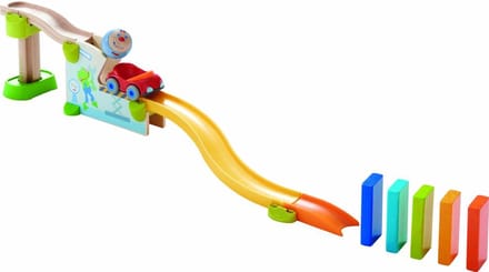Haba Kullerbü Knikkerbaan - Themaset Hup in de auto