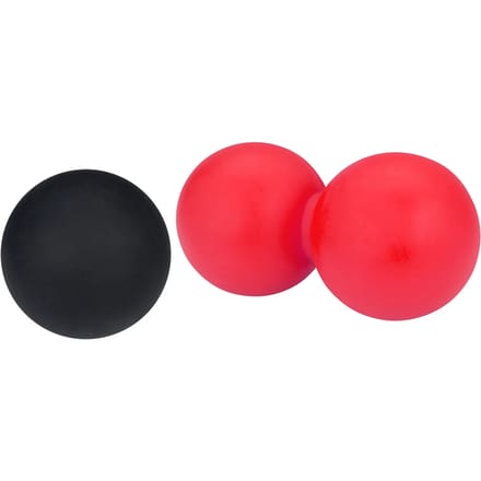 Avento Lacrosse/Massage Ballen - Set - Roze/Zwart - Siliconen