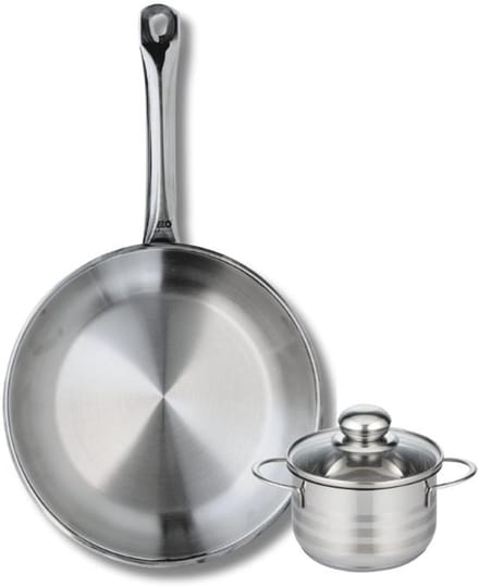 Set van 1 Koekenpan 28 cm en 1 braadpan 12 cm Elo Profi Brillant