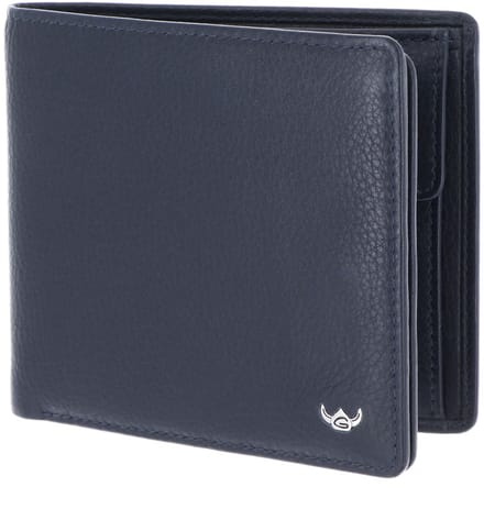 Golden Head Leren portemonnee Capri RFID Protect Scheintasche 1134 Blau donkerblauw