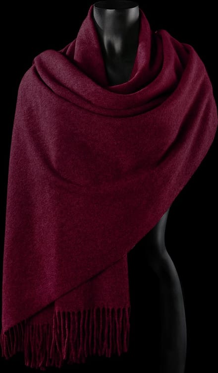 Comunque... - Sjaal - Wol - Langwerpig - rood